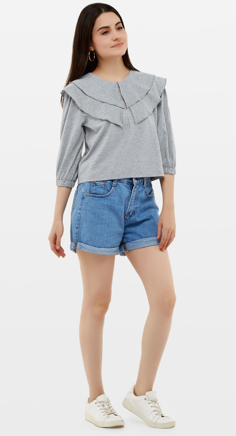 Delilah Blouse Grey