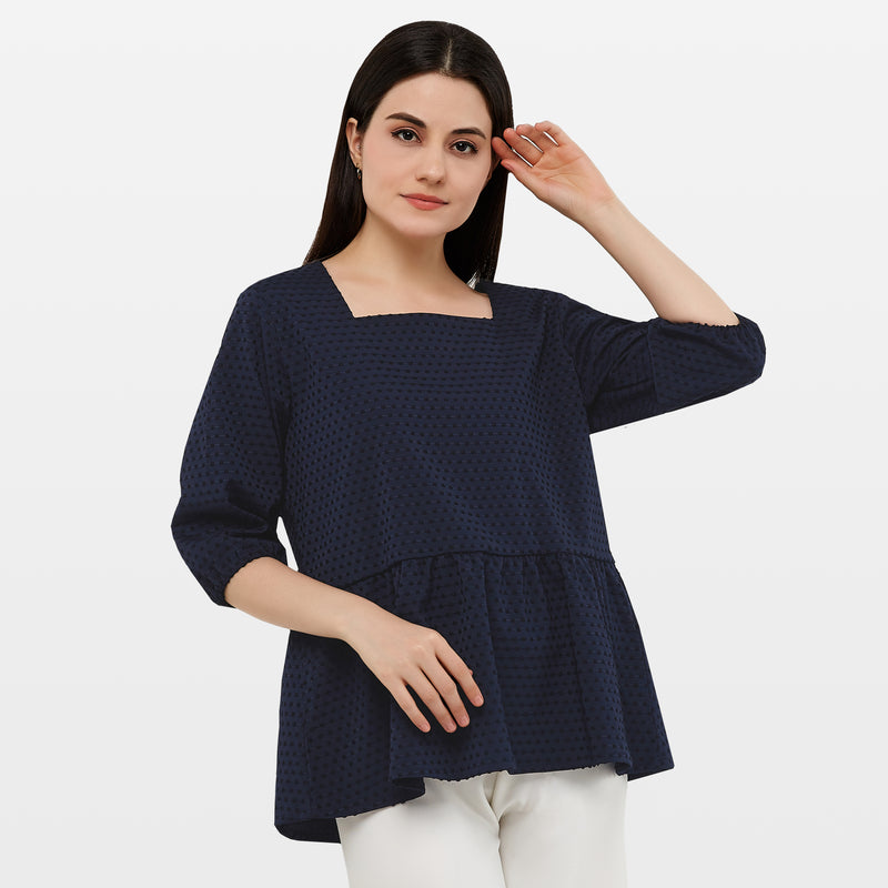 LIANA BLOUSE NAVY