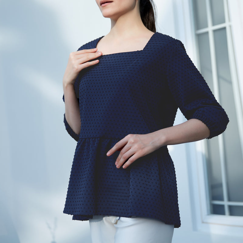 LIANA BLOUSE NAVY