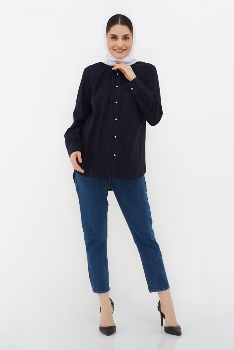 Ariana Blouse Navy