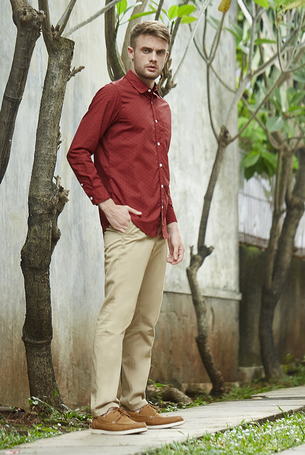 Marco Shirt Regular Fit Maroon