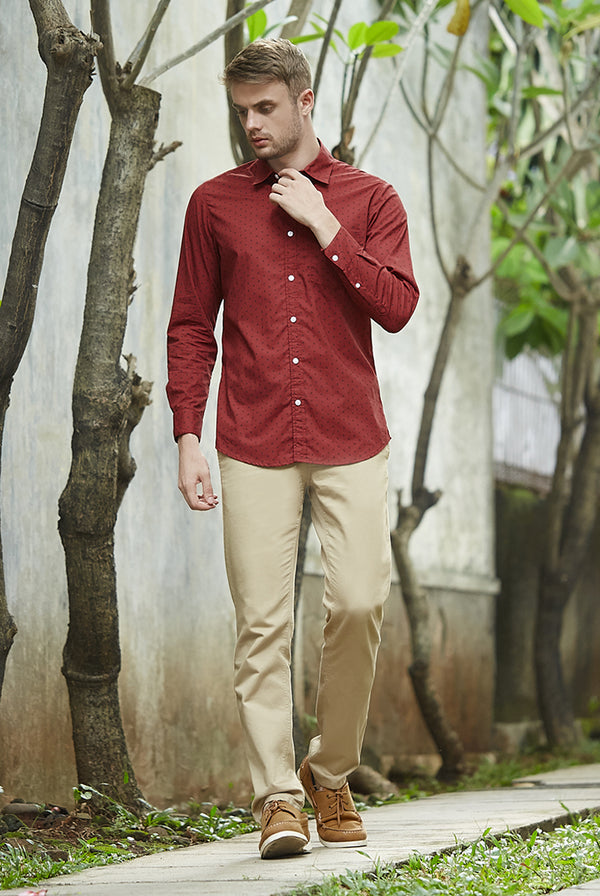 Marco Shirt Regular Fit Maroon