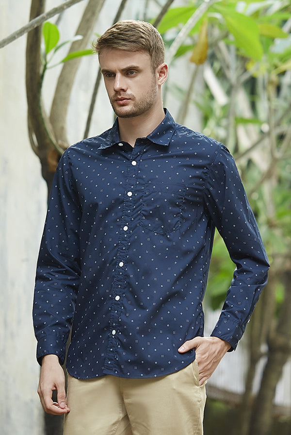 Jose Shirt Slim Fit Navy