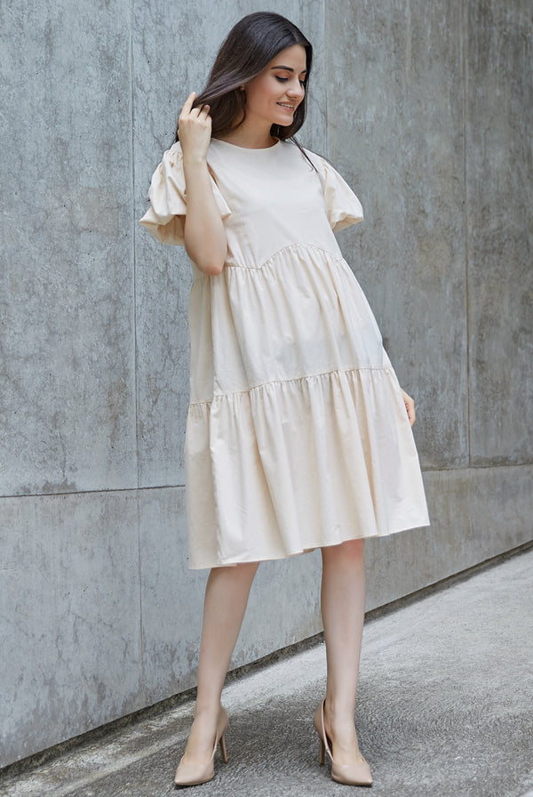 Sabrina Dress Beige