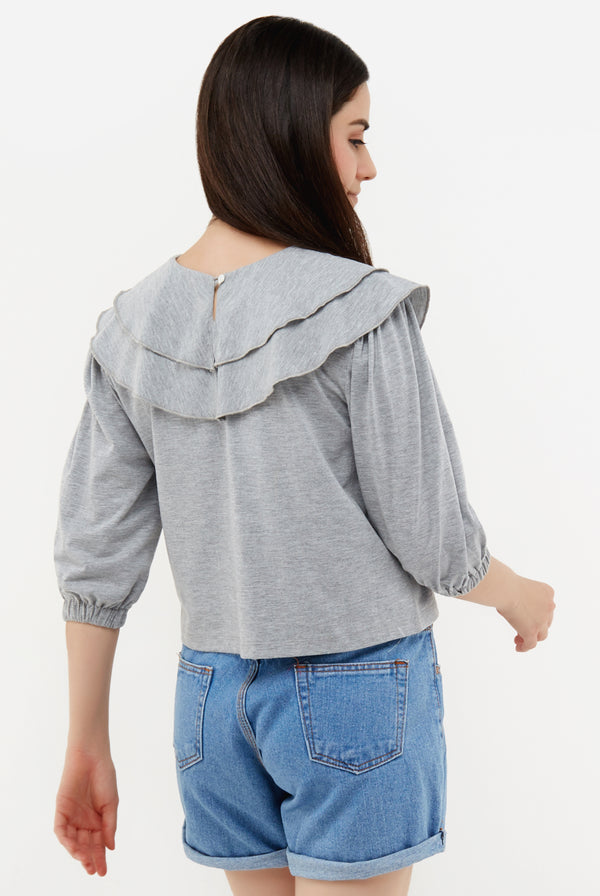 Delilah Blouse Grey