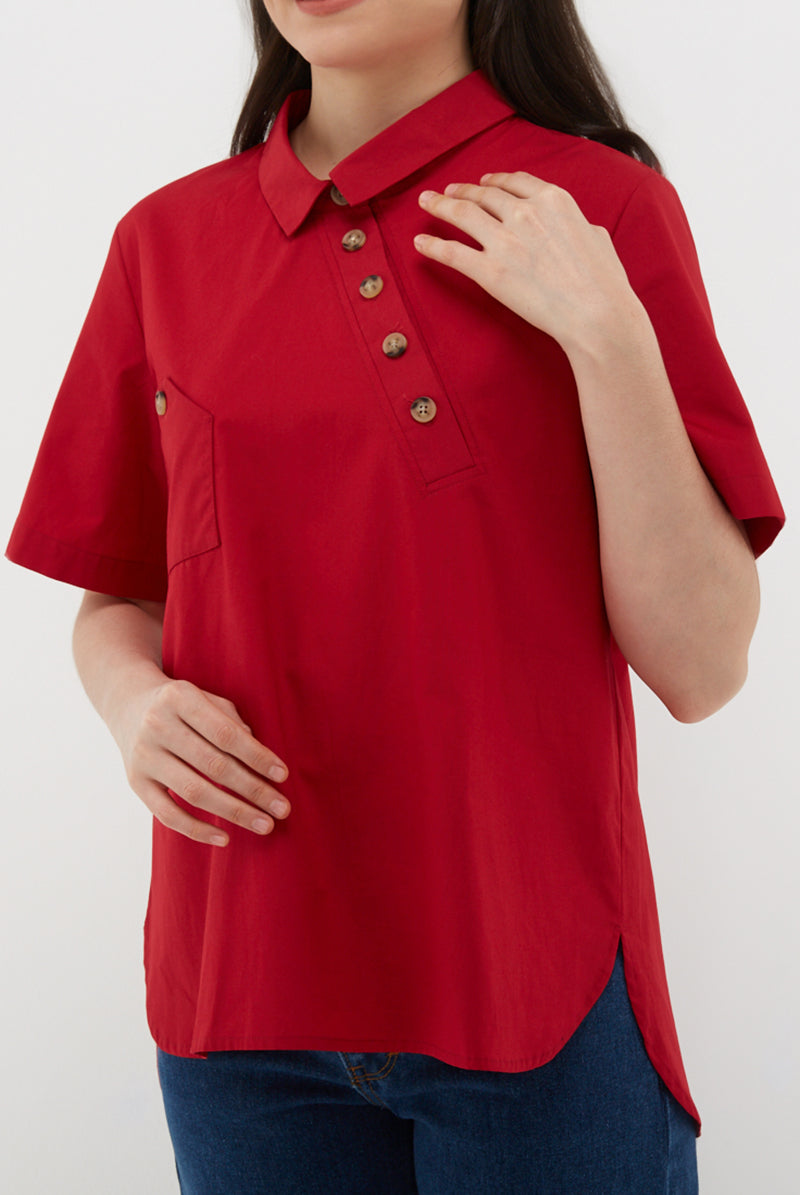 Mauren Blouse Red