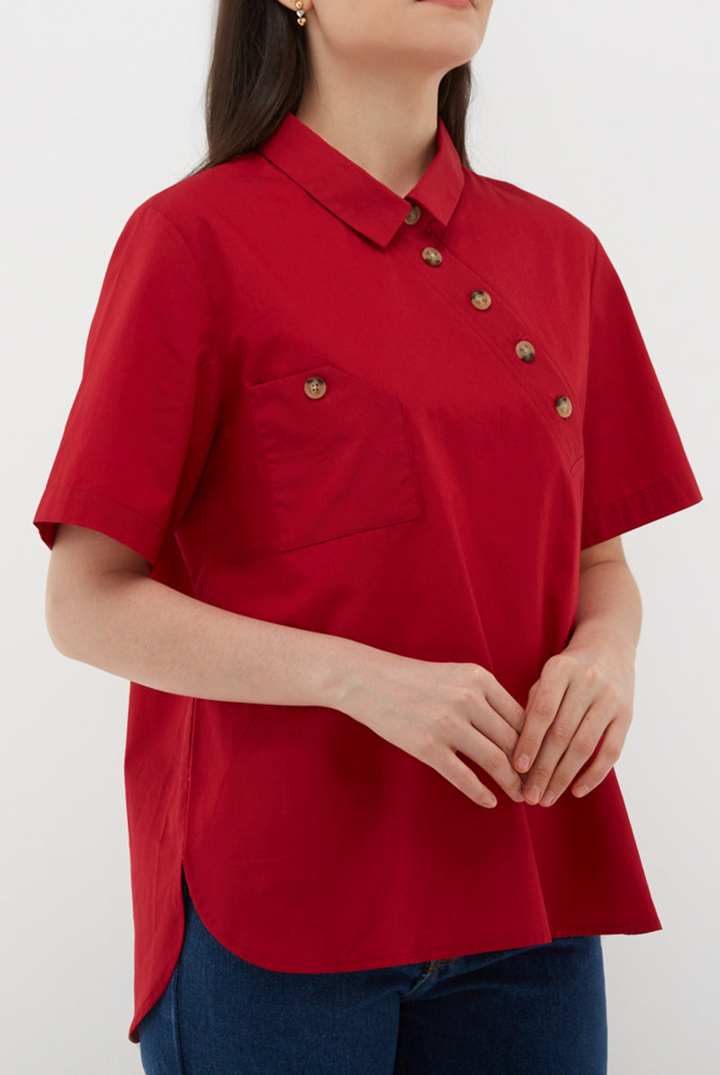 Mauren Blouse Red