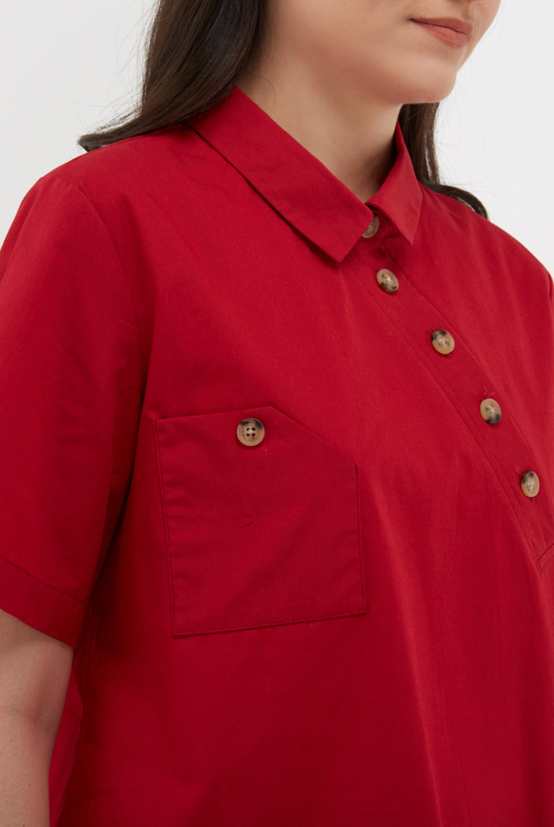 Mauren Blouse Red