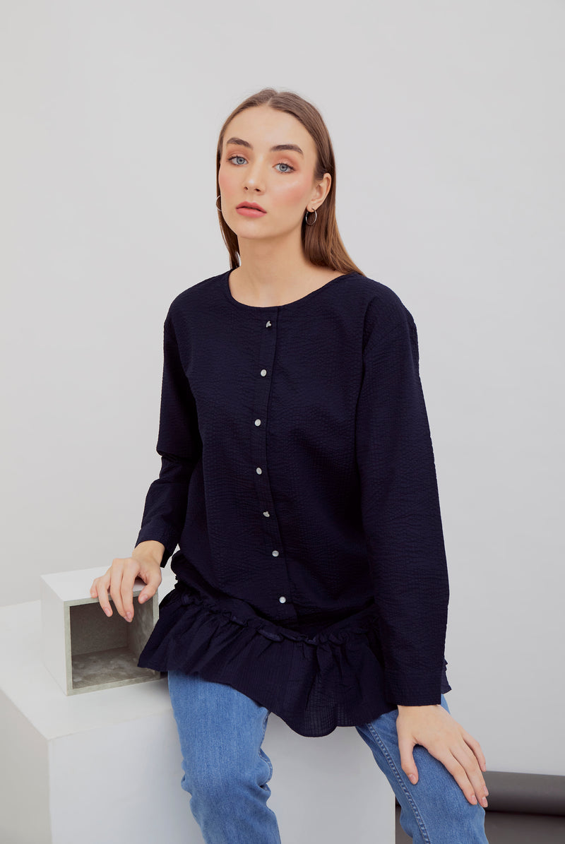 Rosamaria Blouse Navy