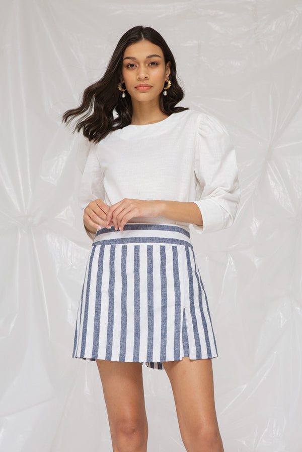 Kim Skort Blue Stripe