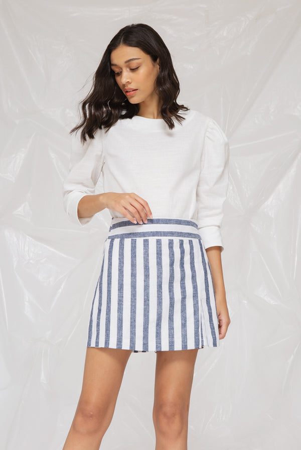 Kim Skort Blue Stripe