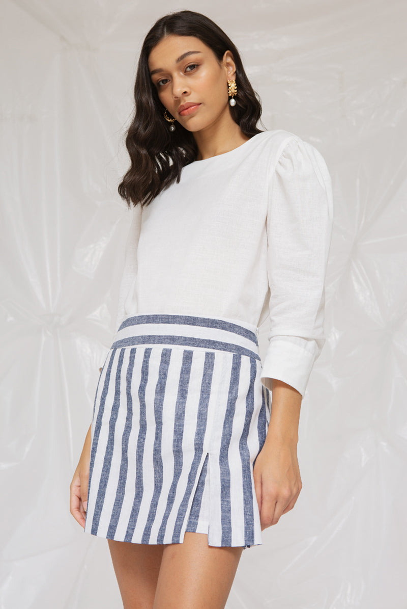 Kim Skort Blue Stripe