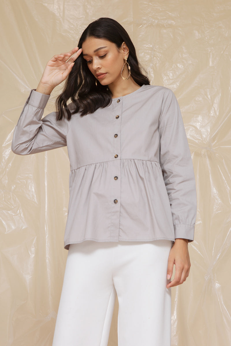 Carol Blouse Grey