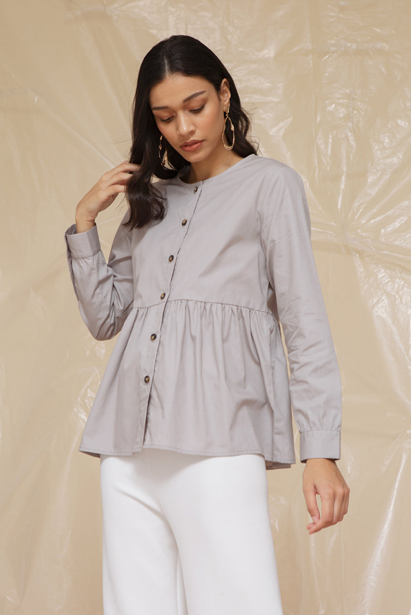 Carol Blouse Grey