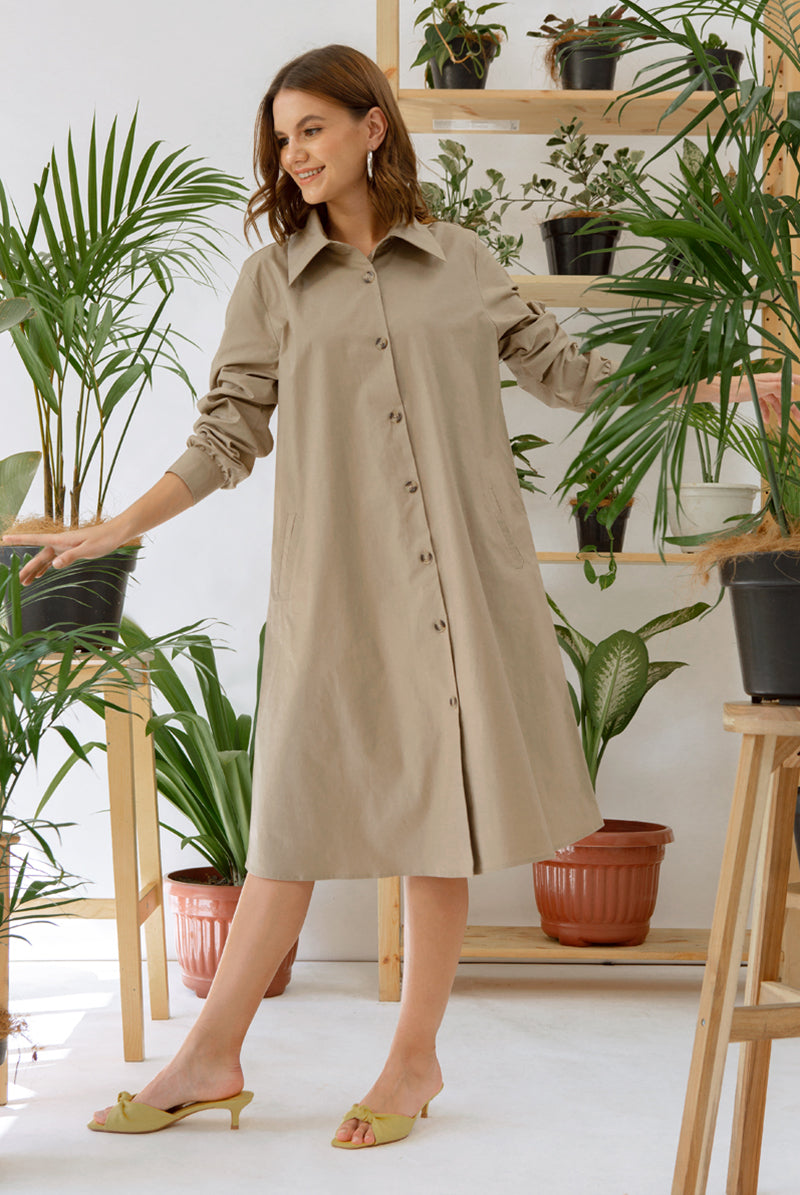 Eleonora Dress Khaki