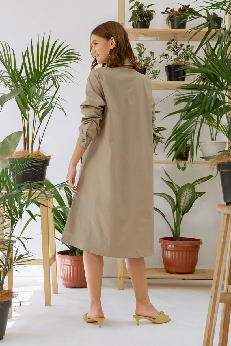 Eleonora Dress Khaki