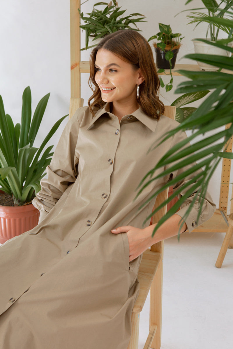 Eleonora Dress Khaki